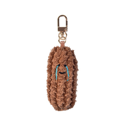 Cartoon Seafood Plush Keychain Sea Animal Stuffed Bag Charm Pendant  Keyring Accessory