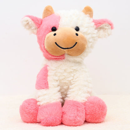 8.7" Plush Cow Stuffed Animal – Soft Sitting Cow Plush Toy