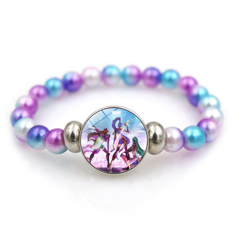 K-POP Demon Hunters Beaded Bracelet Colorful Friendship Jewelry Gift for Boys & Girls Trendy Fan Accessory