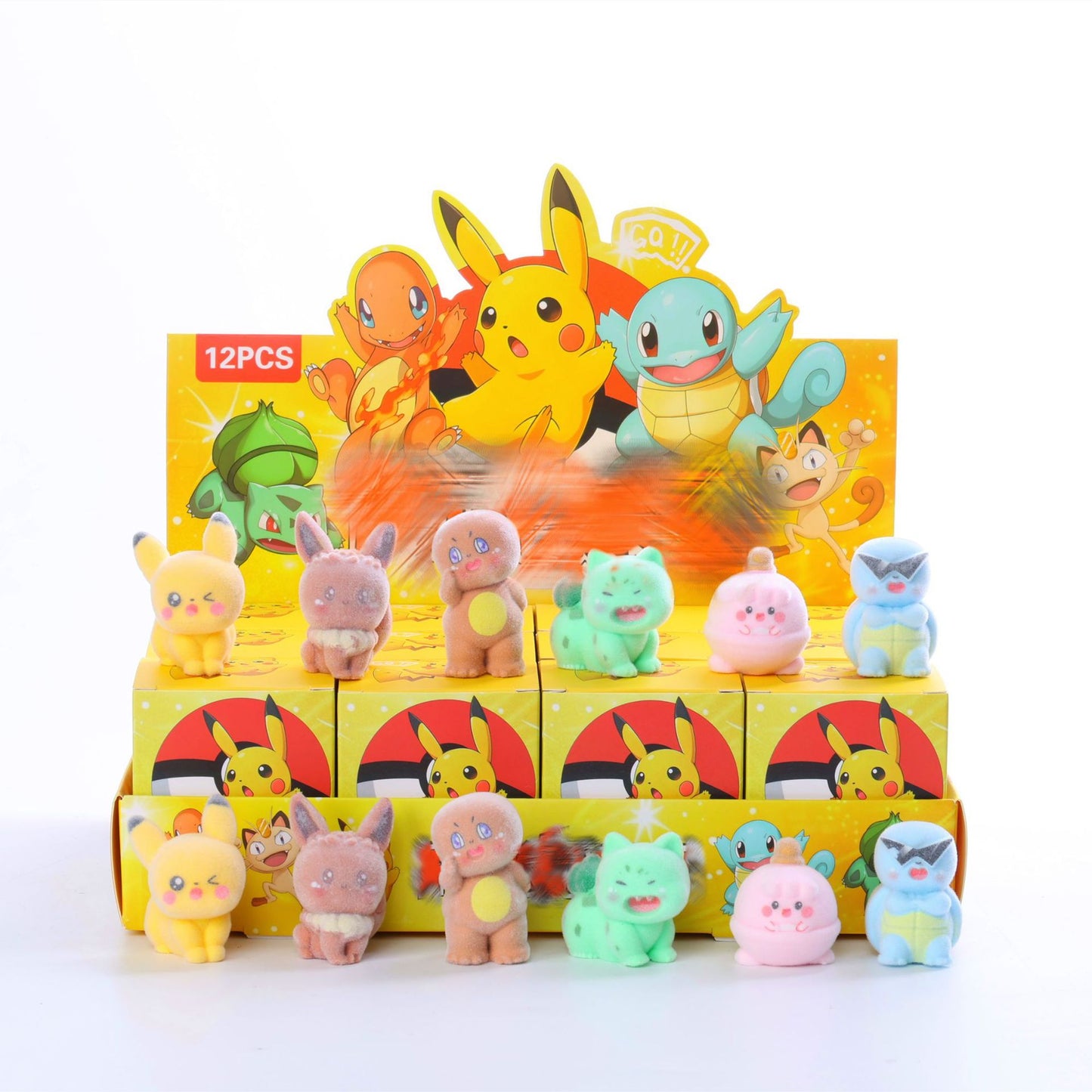 Demon Hunter Cartoon Character Flocked Vinyl Figure Collectible Toy Blind Box Surprise Trendy Desk Decor