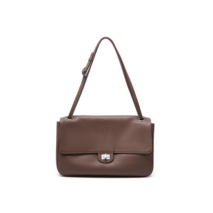 Slouchy Flap Shoulder Bag in Leather or Suede