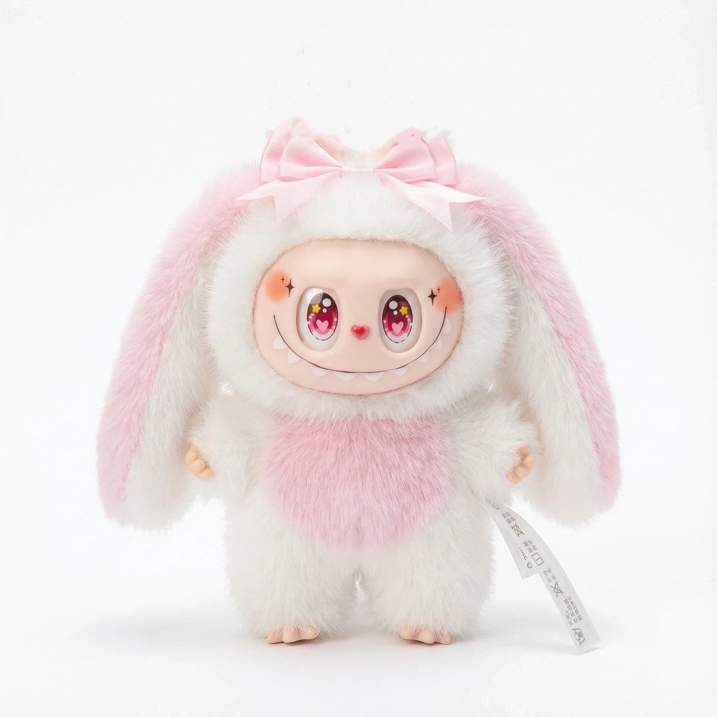 Easter Bunny Plush Key Chain Vinyl & Plush Rabbit Bag Charm, Collectible Doll Accessory