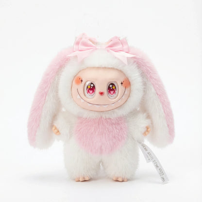 Easter Bunny Plush Key Chain Vinyl & Plush Rabbit Bag Charm, Collectible Doll Accessory