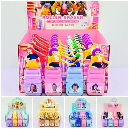 K-POP Demon Hunters Labubu Cartoon Rolling Eraser Students Stationery School & Office Supplies