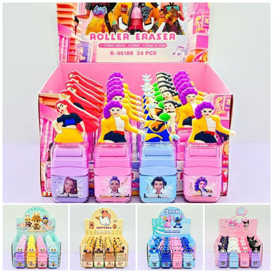 K-POP Demon Hunters Labubu Cartoon Rolling Eraser Students Stationery School & Office Supplies