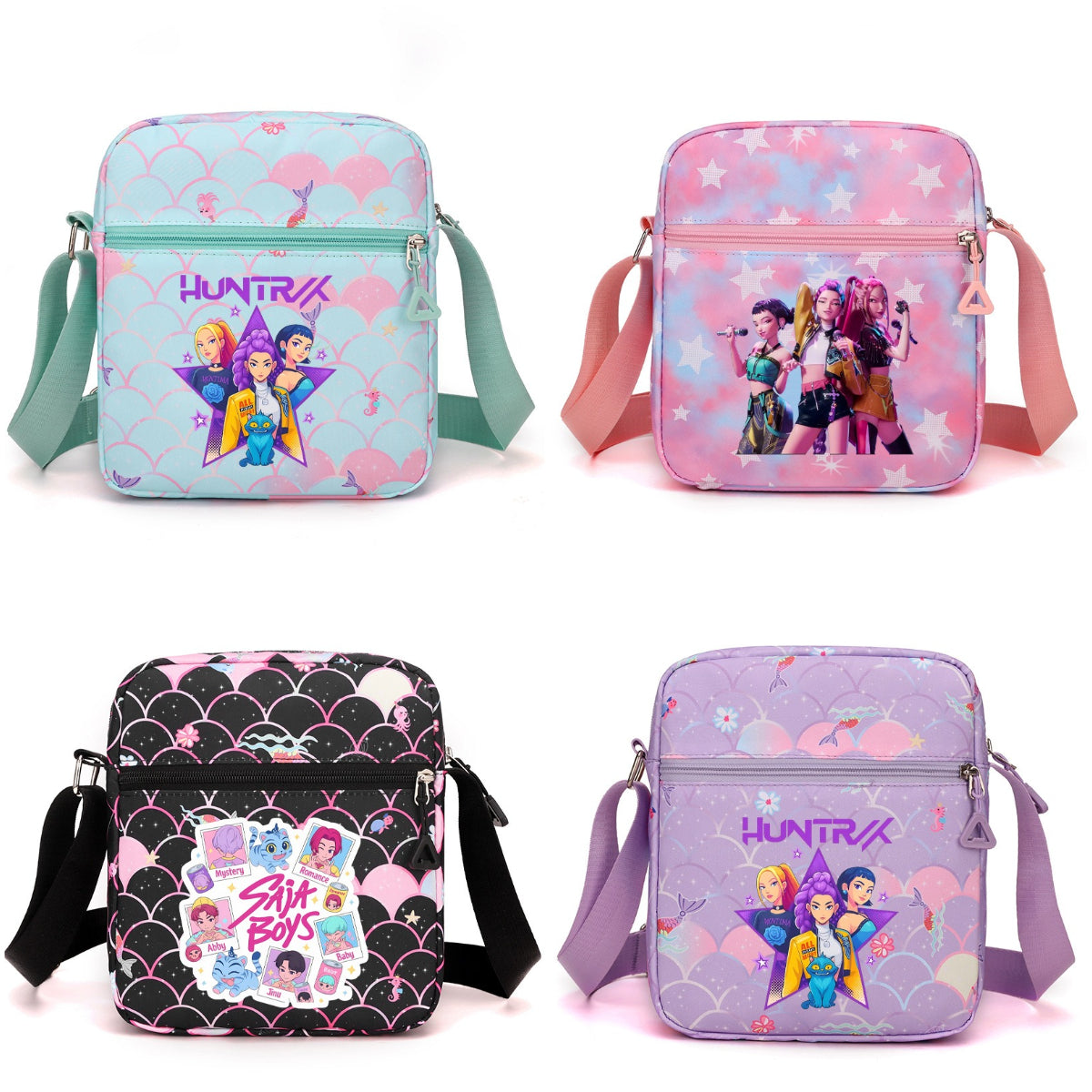 K-Pop Demon Hunters Saja Boys Print Shoulder Bag Crossbody Tote Messenger Bag