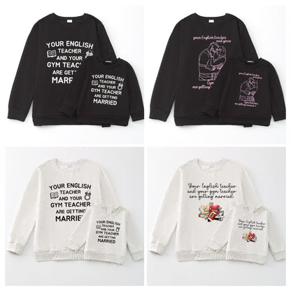 Fall Season Mommy and Me Taylor Swift Fashion Cotton Sweatshirts