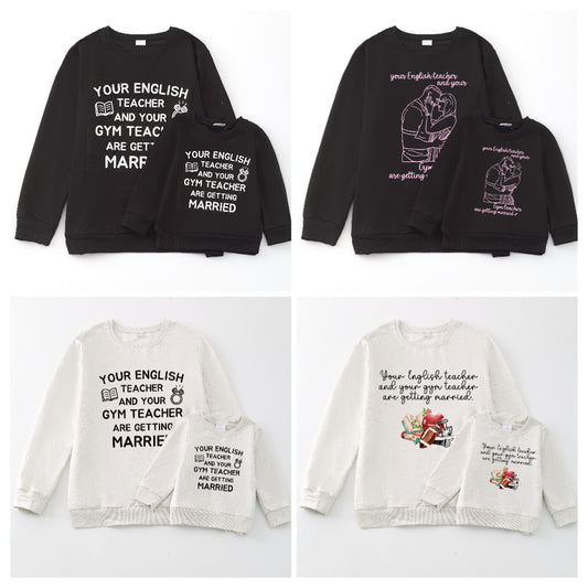 Fall Season Mommy and Me Taylor Swift Fashion Cotton Sweatshirts
