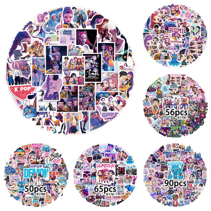 KPOP Demon Hunters Saja Boys Stickers Character Decals DIY Scrapbooking & Craft Supplies