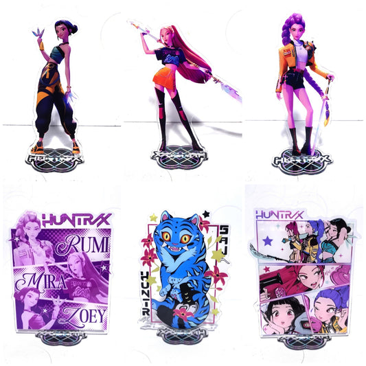 K-Pop Demon Hunters Acrylic Standee Desktop Decoration Trendy Merchandise