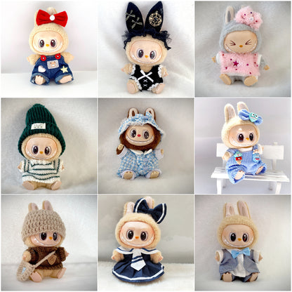 17cm Labubu Dress Up Set Outfit Changeable Costume