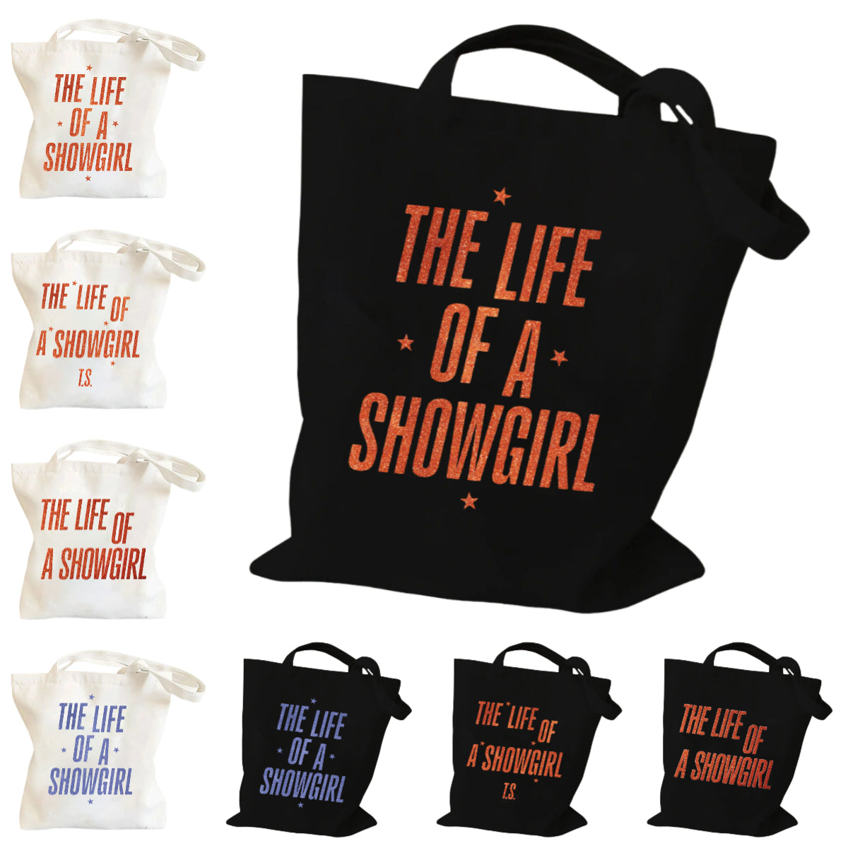 Taylor Swift “The Life of a Showgirl” Canvas Tote Bag – New Album Merch Shoulder Bag
