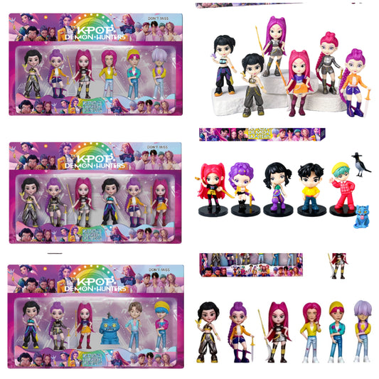 K-Pop Demon Hunters Figures Collectible Action Figure Mini Toy Ornaments Decoration