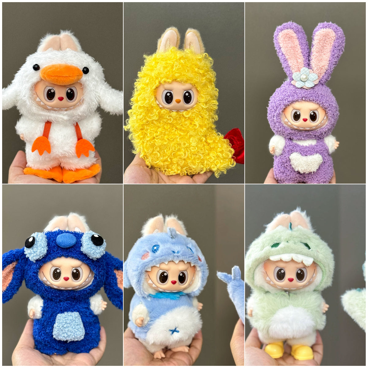 Labubu Pumpkin Duck Fried Shrimp Bunny Outfit Dress Up Changeable Costume