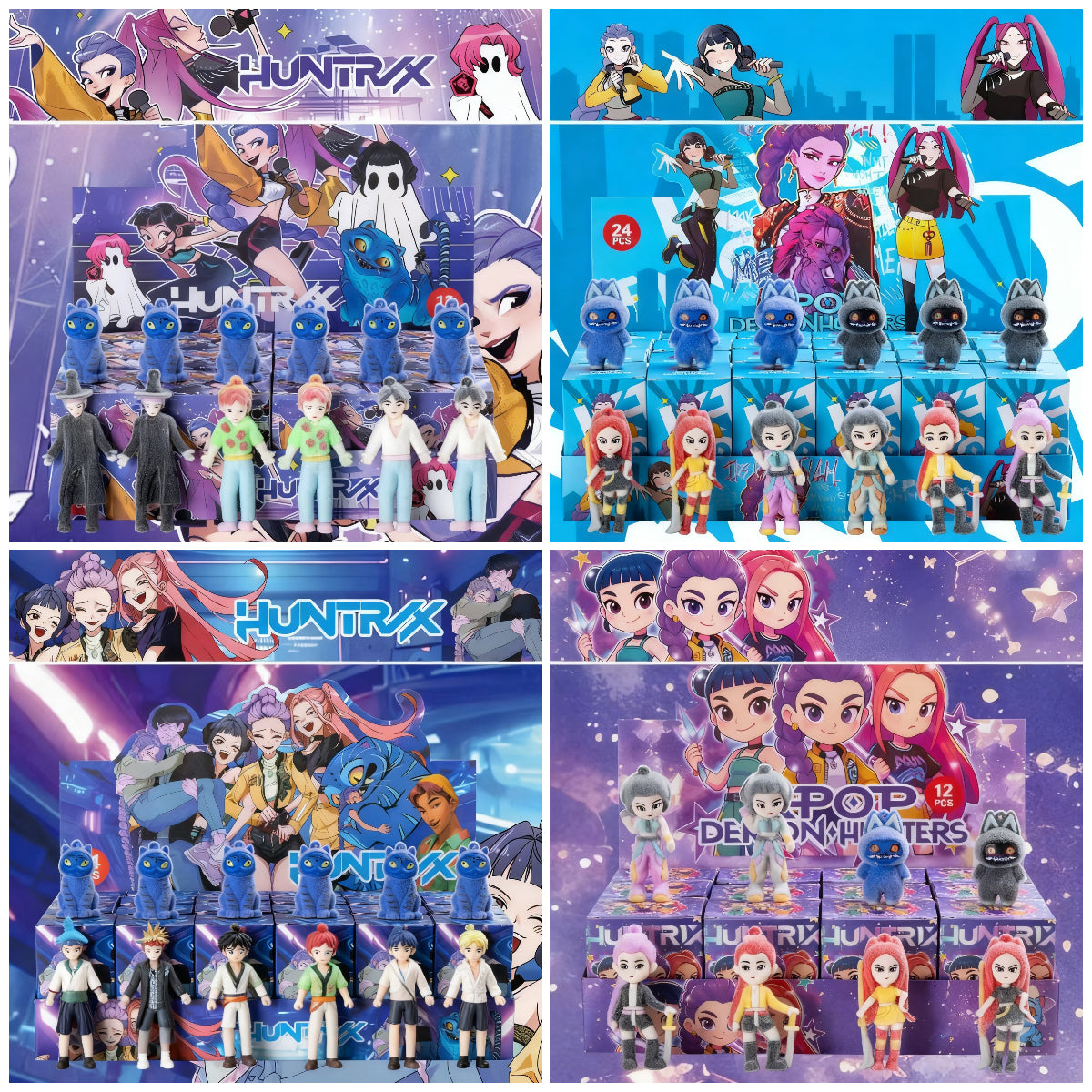 KPOP Demon Hunter Girl Group Advent Calendar 12pcs/24pcs Blind Box Silicone Keychain Set