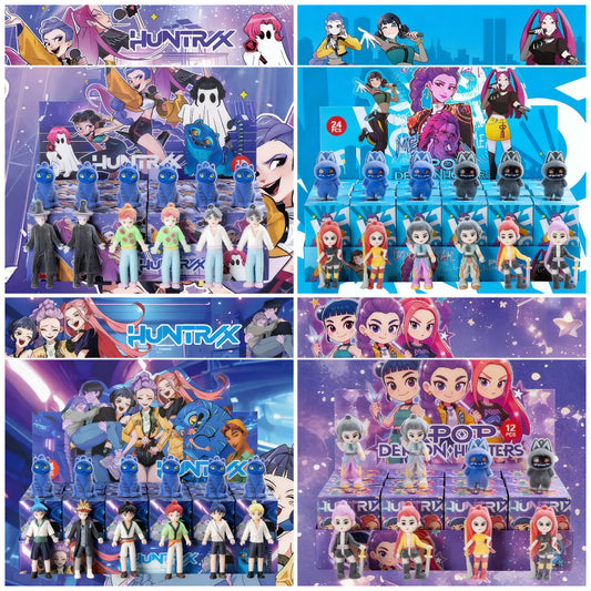 KPOP Demon Hunter Girl Group Advent Calendar 12pcs/24pcs Blind Box Silicone Keychain Set