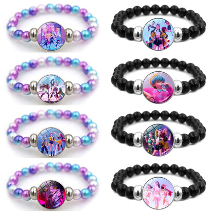 K-POP Demon Hunters Beaded Bracelet Colorful Friendship Jewelry Gift for Boys & Girls Trendy Fan Accessory