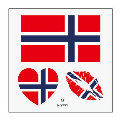 2026 World Cup Flag Temporary Tattoos Soccer Fan Face Stickers Water Transfer