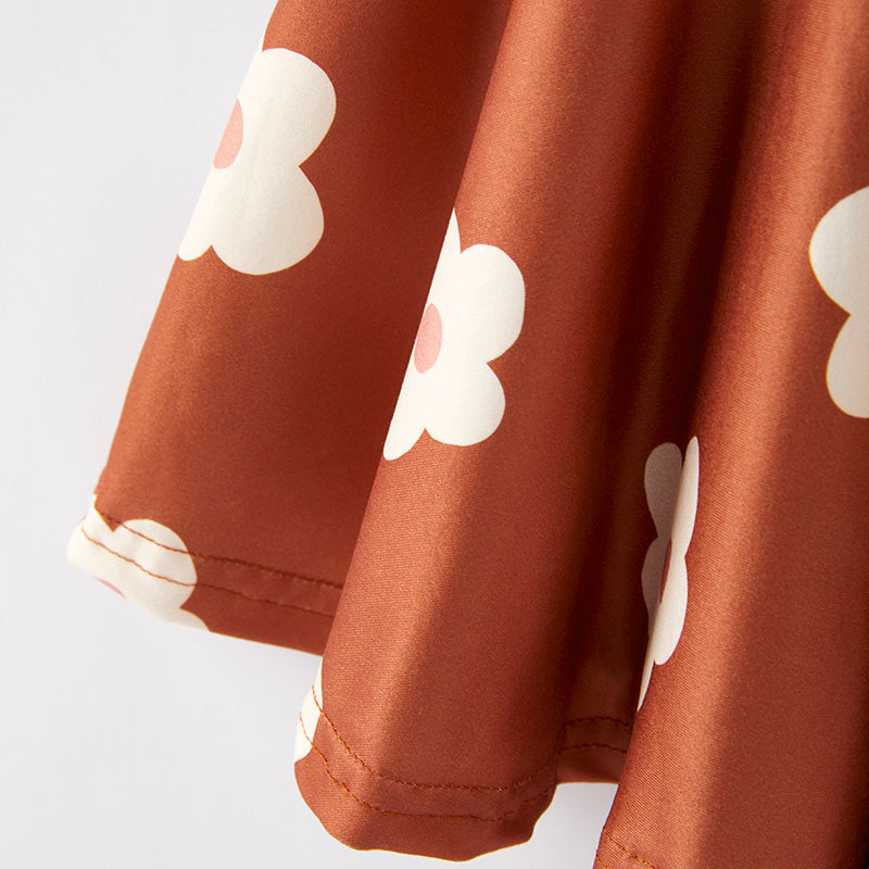 Girls Autumn ALL THE FALL THINGS Brown Flower Pant Set