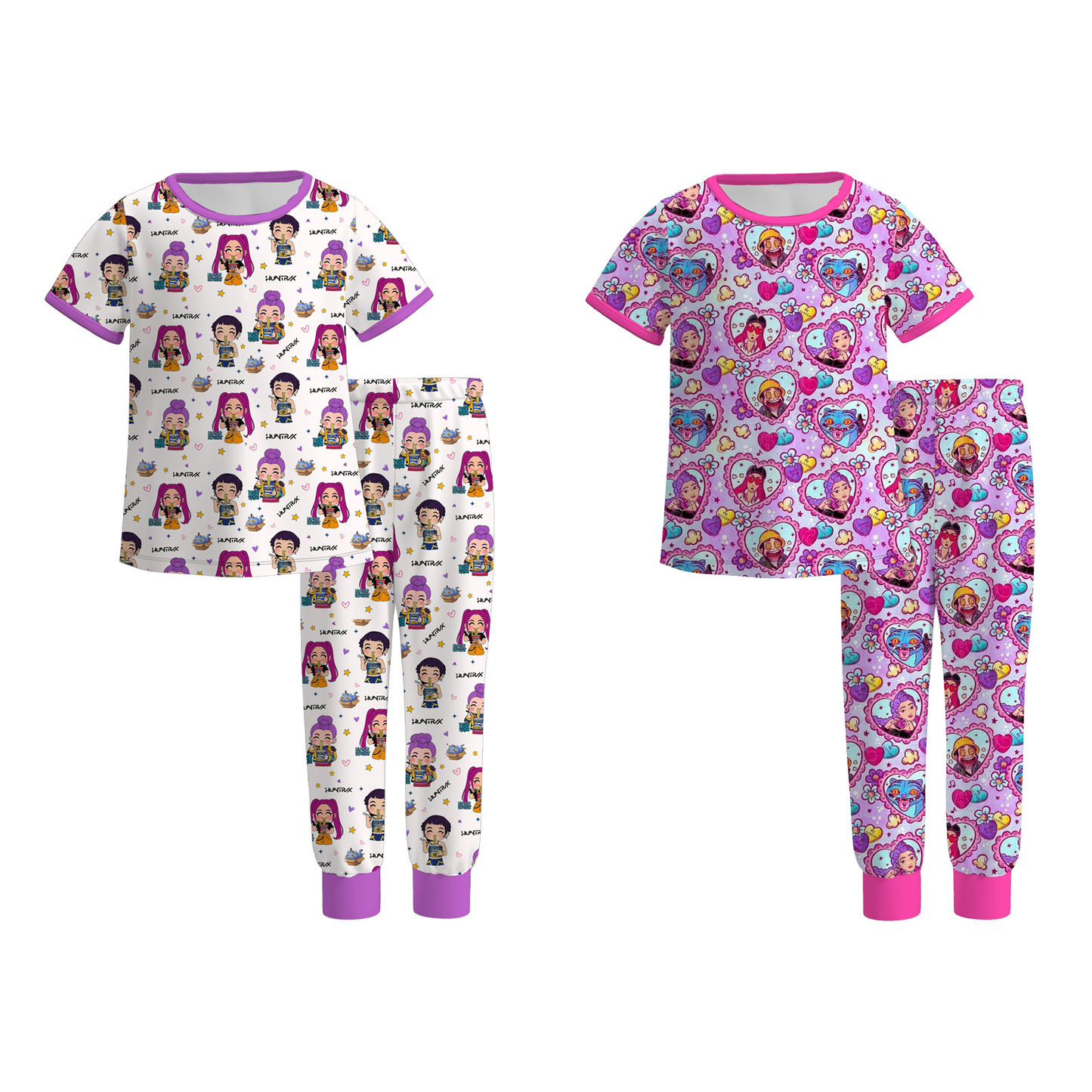2026 Girls Spring Kpop Demon Hunter Pajamas Set Sleepwear