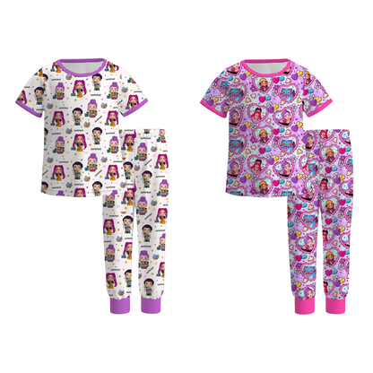2026 Girls Spring Kpop Demon Hunter Pajamas Set Sleepwear