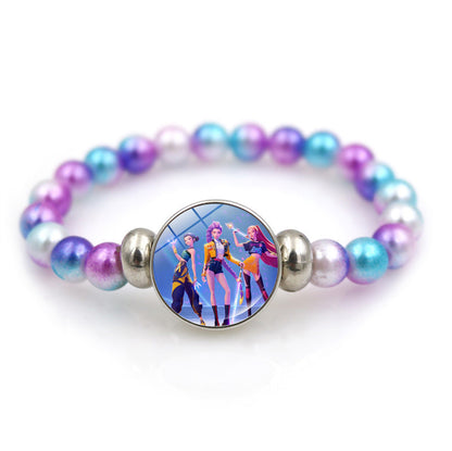 K-POP Demon Hunters Beaded Bracelet Colorful Friendship Jewelry Gift for Boys & Girls Trendy Fan Accessory