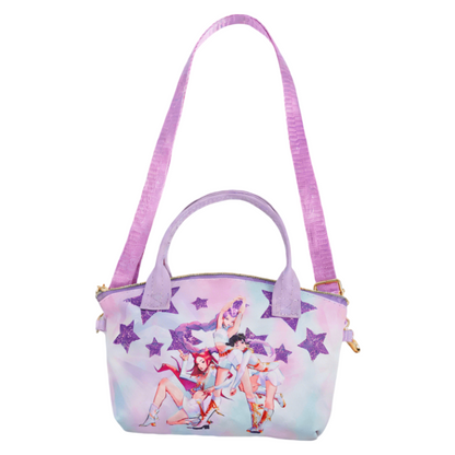 K-Pop Demon Girl Print Crossbody Bag with Top Handle & Adjustable Strap for Kids & Adults