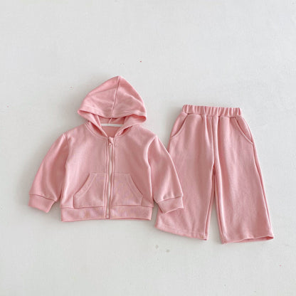 Personalized Kids’ Embroidered Hoodie & Jogger Set – Custom Name Toddler Tracksuit