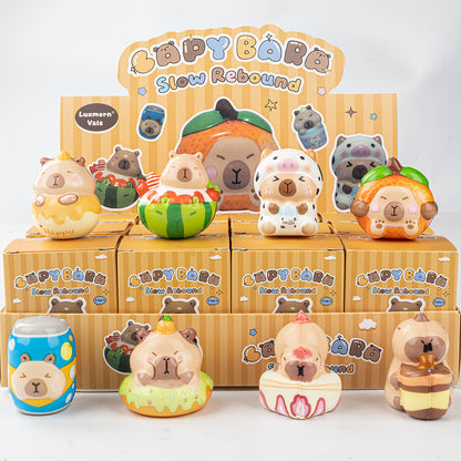 Funny Squishy Toy Blind Box Display 12-Piece Set Fidget Toys & Collectible Figures