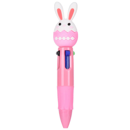 Mini 4-Color Click Pen – Creative Easter Bunny, Egg & Chick Design Journal Pen