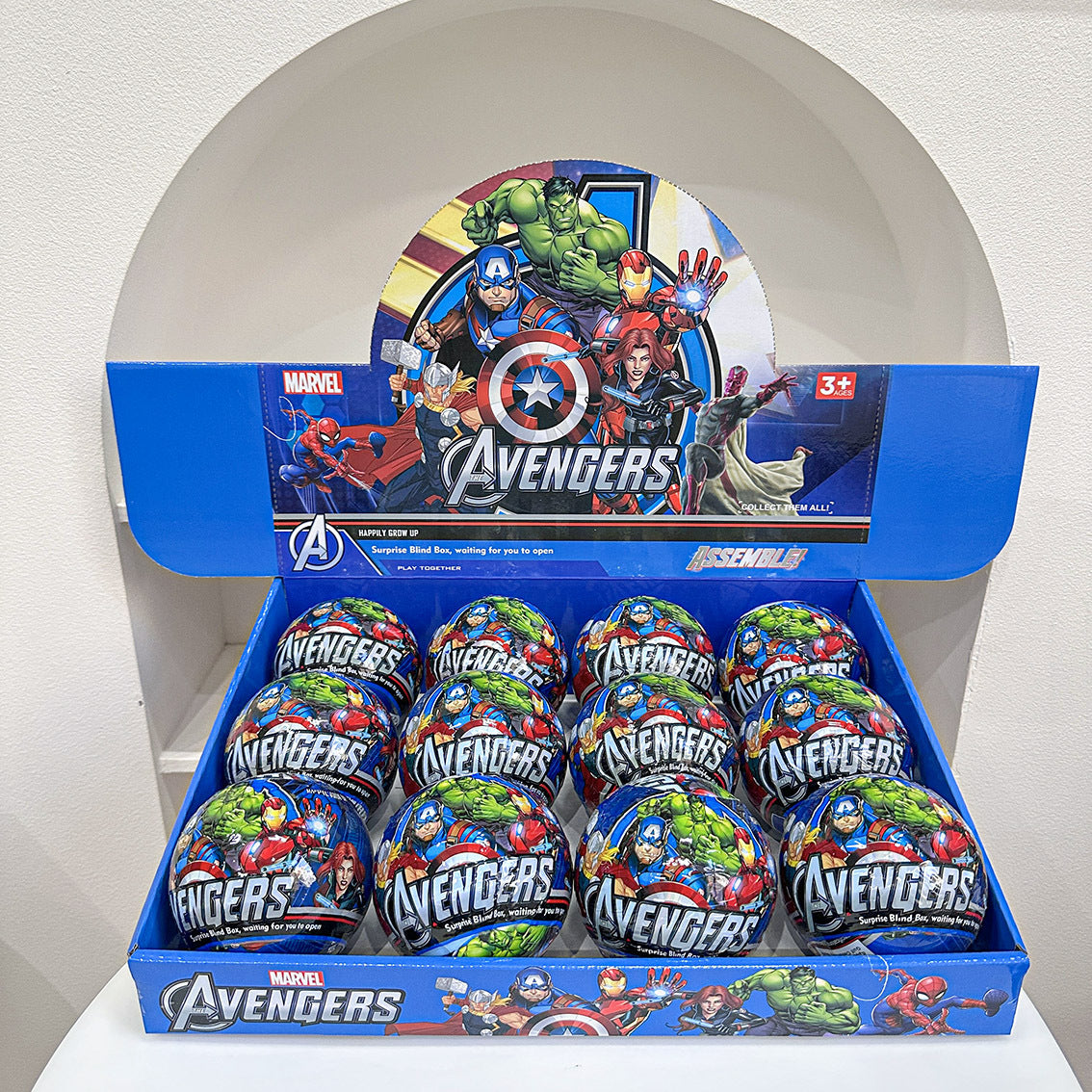 Cartoon Blind Capsule Toy Box Set of 12, Surprise Collectible Figures & Keychains