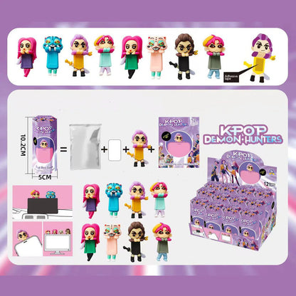 Cartoon Screen Buddy Blind Box Display Figure Set (12pcs/Box)