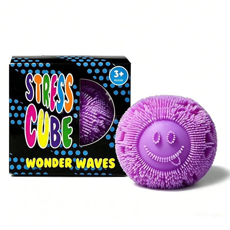 Stress Cube Fuzz Ball Wonder Wave Squishy Toy