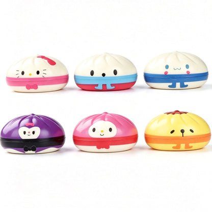 Cartoon Emoji Jumbo Mystery Squishy Dumpling Realistic Steamed Bun Stress Relief Squeeze Toy