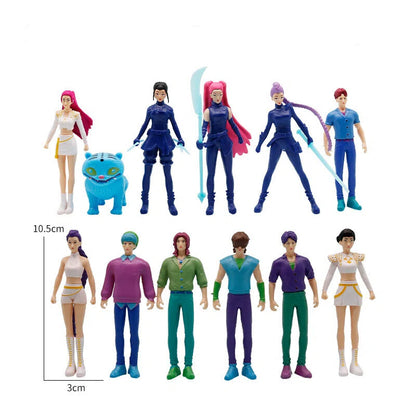 K-Pop Demon Hunters Saga Boy Group Tiger Blind Box Figures – 2–4.5 Inch Mini Collectible Model Ornaments