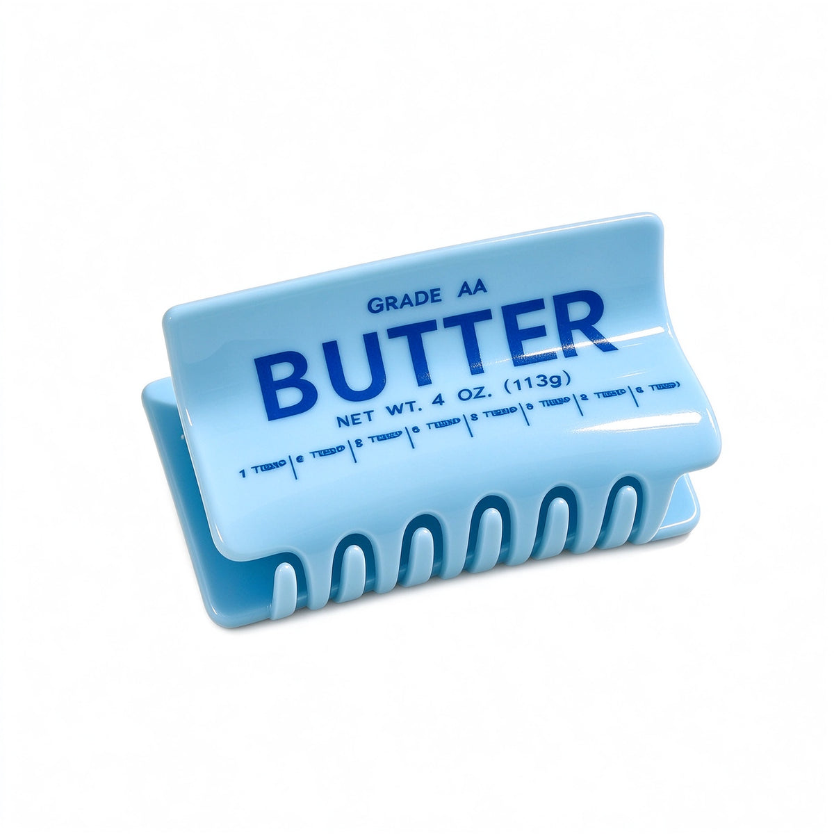 Butter Hair Claw Clip Fun Food Inspired Acrylic Hair Clip Novelty Hair Accessory for Women & Girls