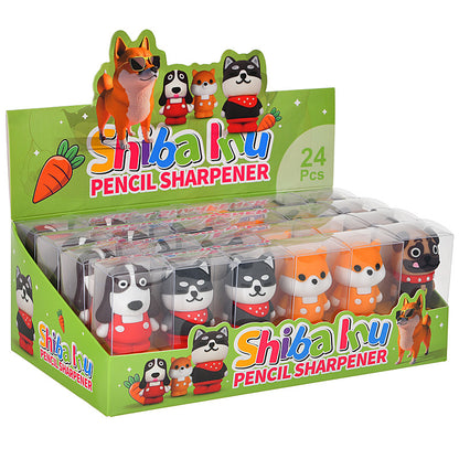 Cute Themed Pencil Sharpeners – 24-Piece Retail Display Box