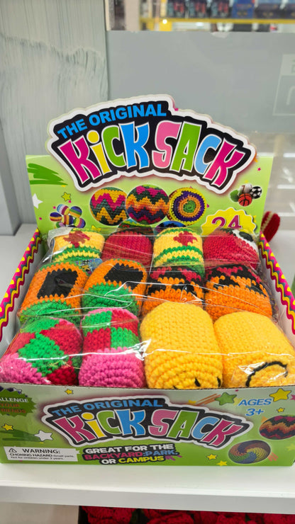 Handmade Crochet Stress Balls Set – Knitted Fidget Balls (24pcs Display Box, Assorted Colors)
