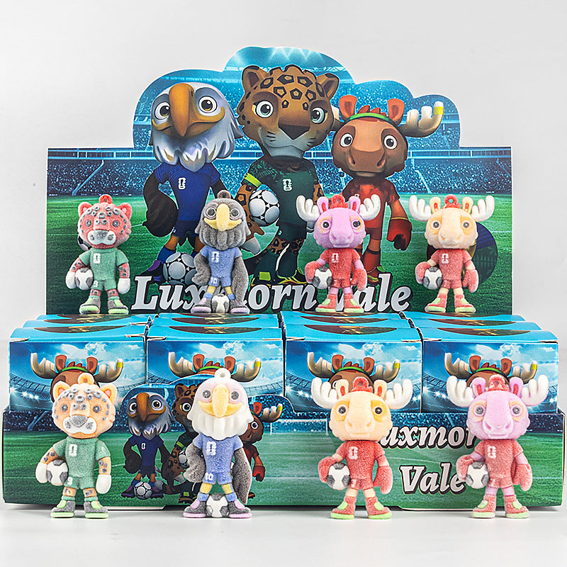 Demon Hunter Flocked Cartoon Figure Blind Box Set Collectible Surprise Desk Decor 12-Piece Pack