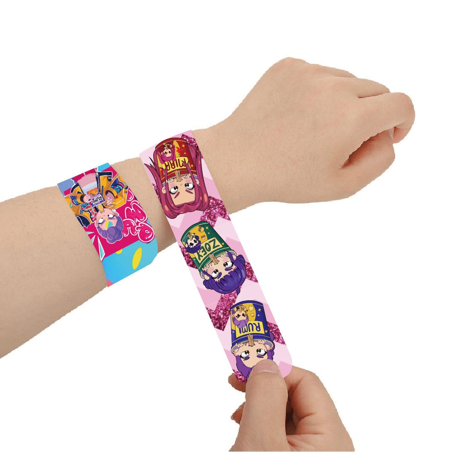 K-Pop Demon Hunter Party Slap Bracelets for Kids – Birthday Party Favors & Toys