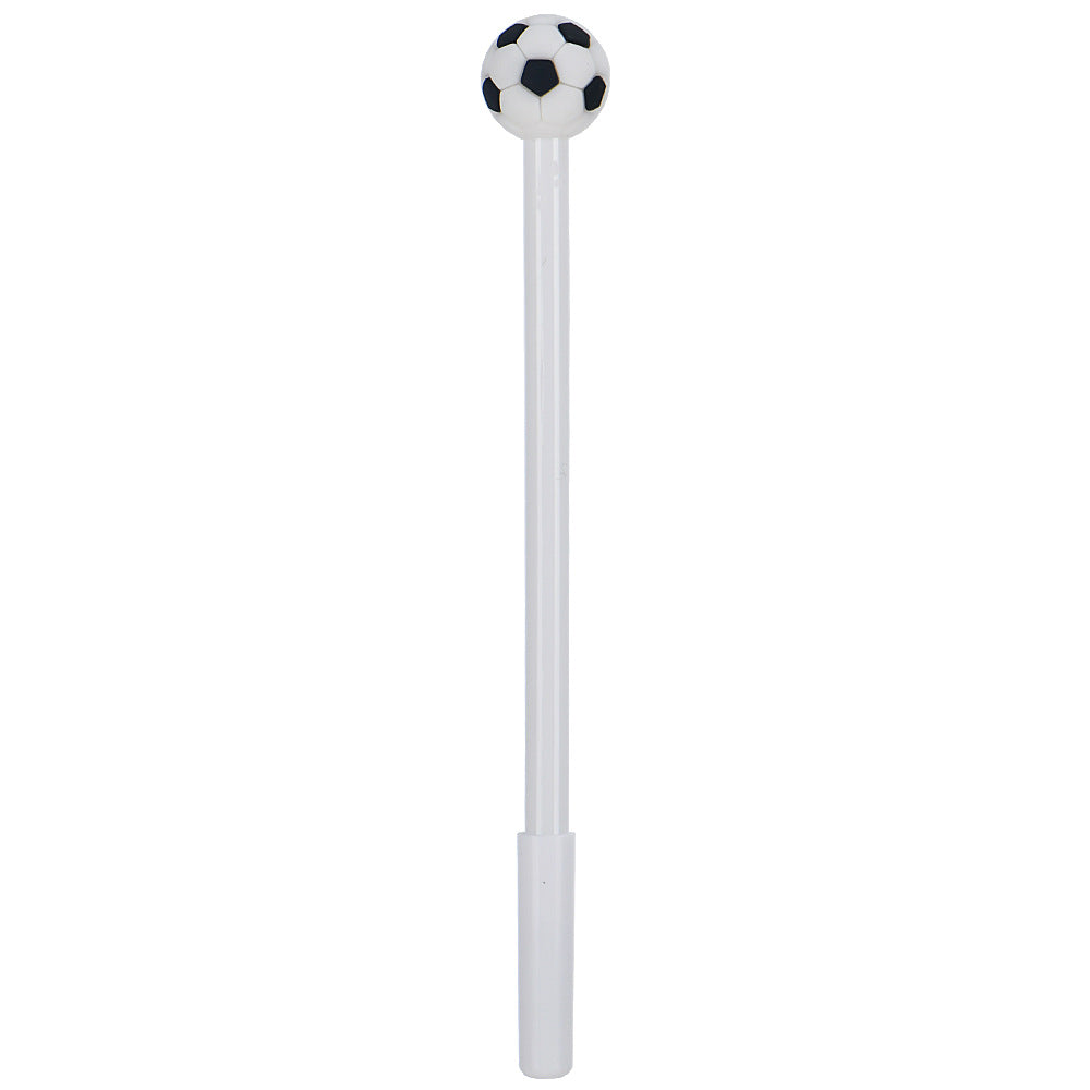 Sports Ball Silicone Top Gel Pen Black Ink Creative Ballpoint Pen