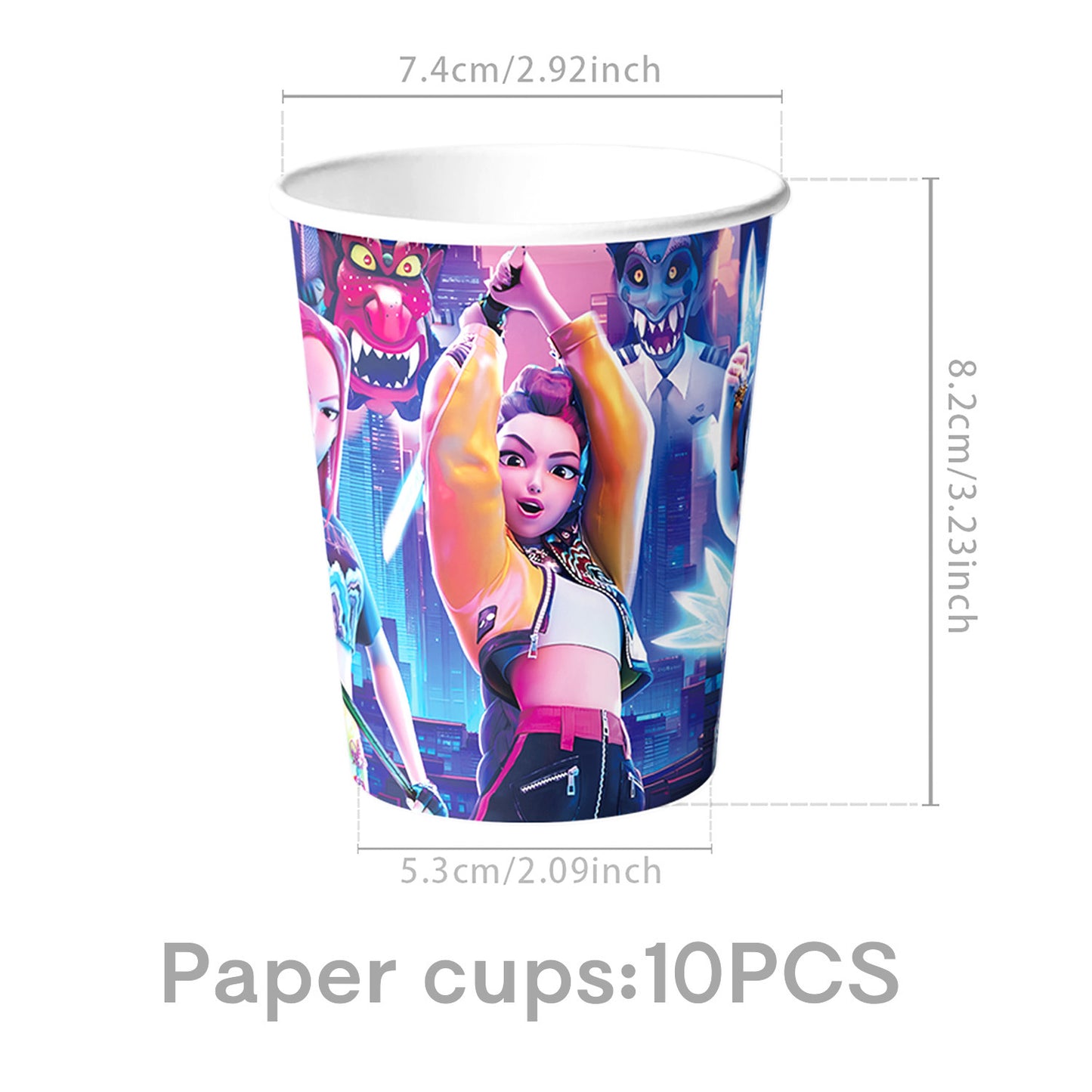 Demon Hunters & Saga Boy Band Birthday Party Supplies Themed Tableware and Decorations