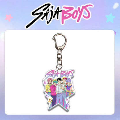 HUNTRIX Demon Hunter Girl & Boy Group Acrylic Keychain Bag Charm KPOP Merchandise