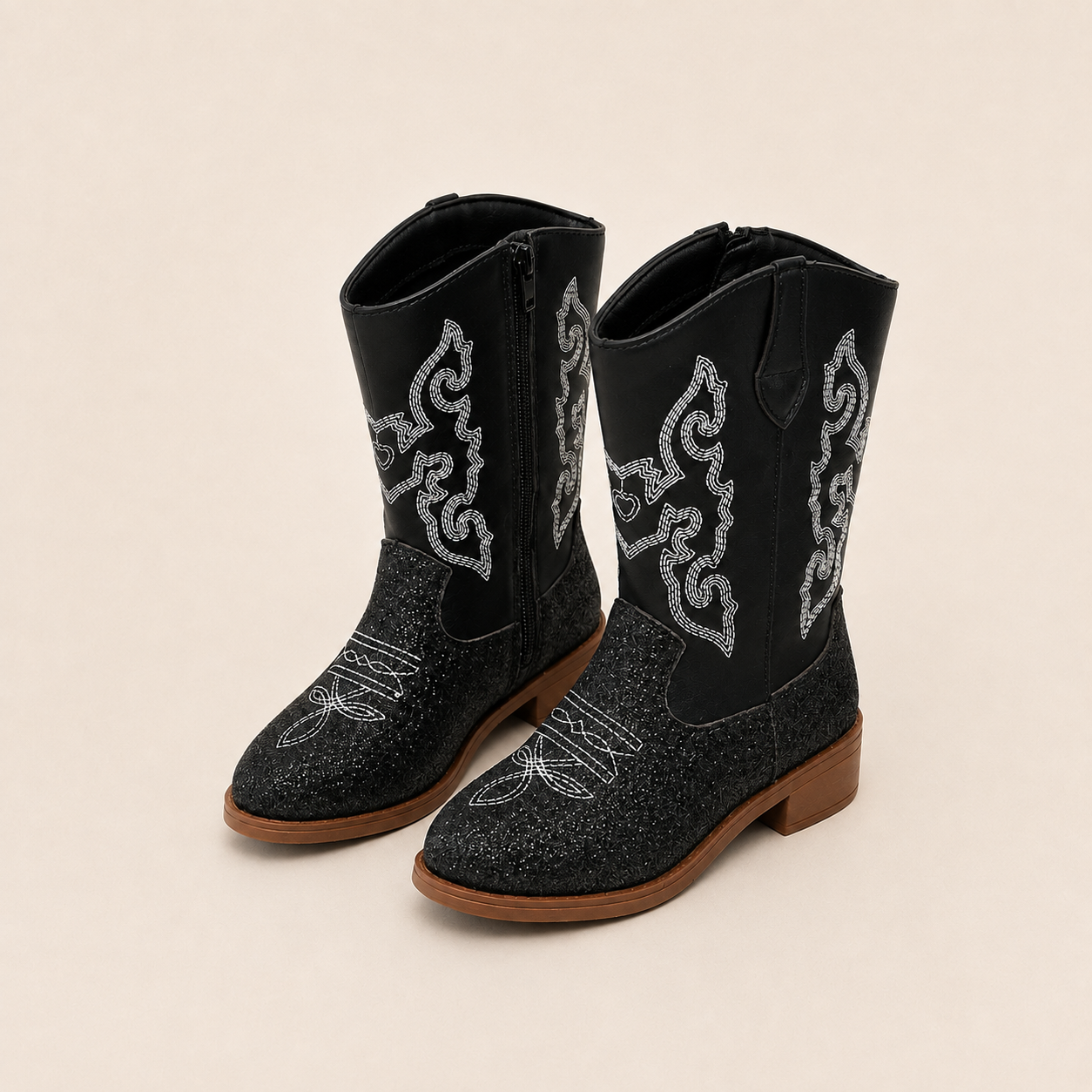 Girls Western Cowboy Boots – Glitter & Embroidered Styles