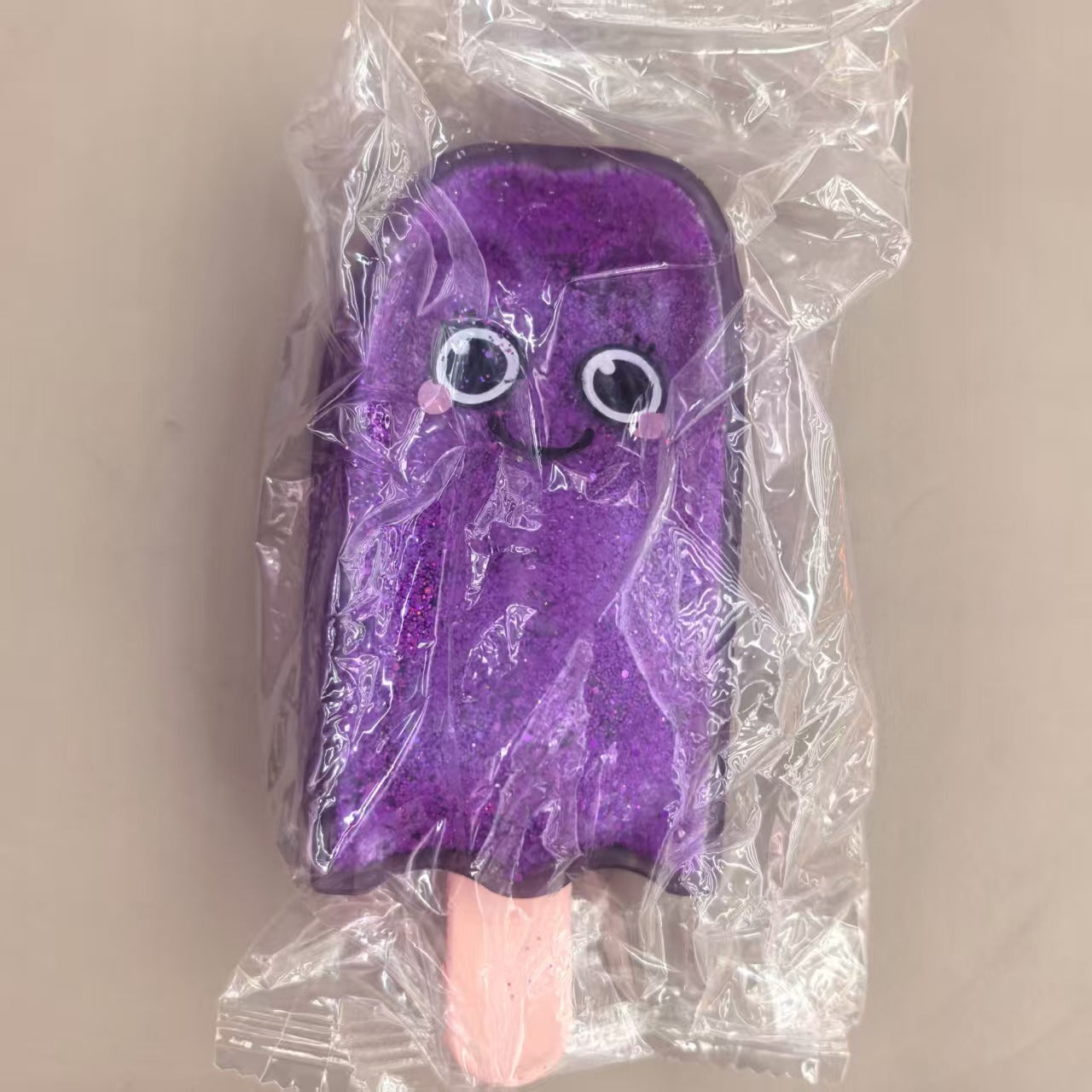 Glitter Popsicle Squishy Stress Relief Soft Squeeze Fidget Sensory Toy