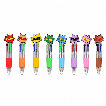 Back To School Novelty Gaming Theme Ballpoint Pen Collection Multi Ink Pens for Gift & Stationery