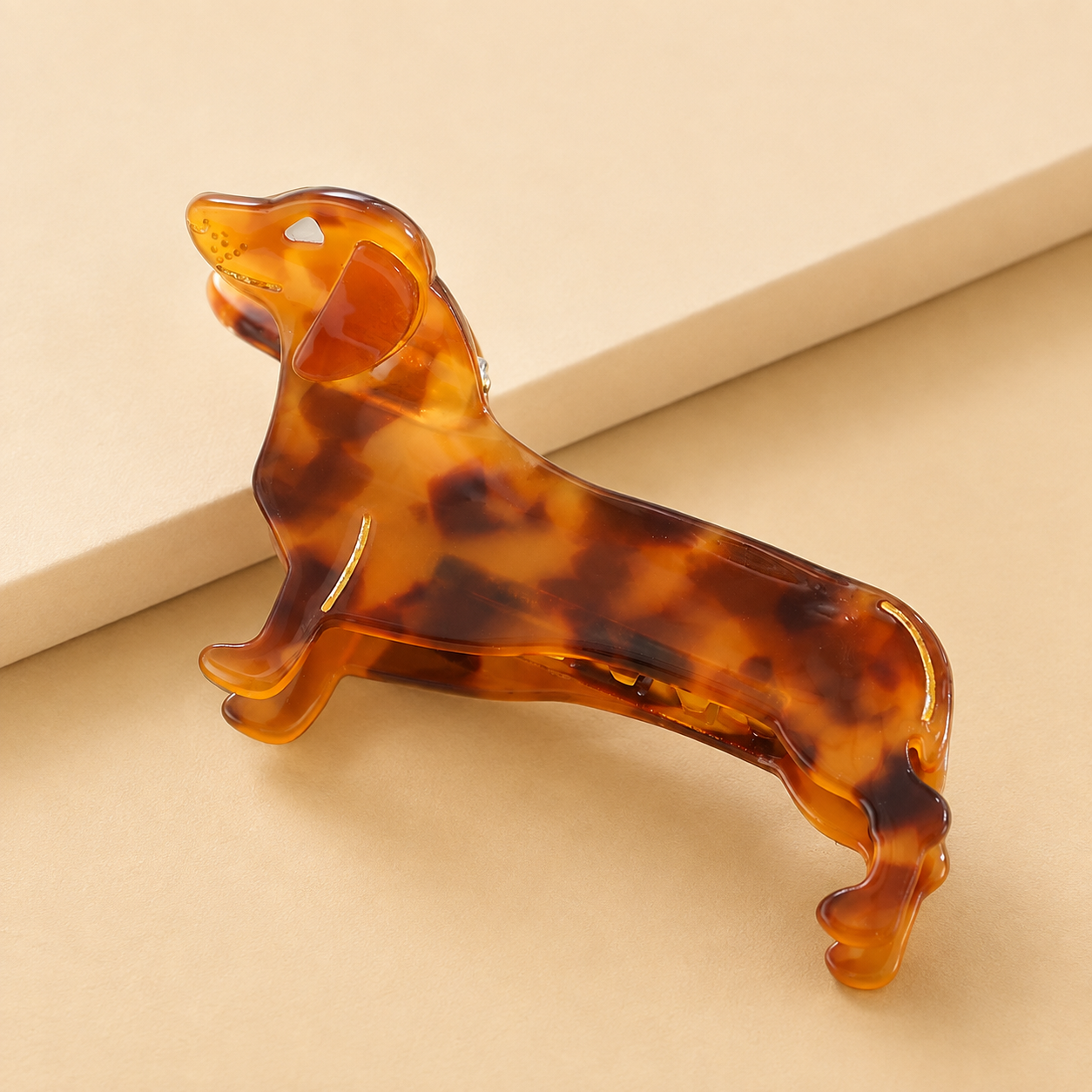 Dachshund Hair Clip - Dog Breed Hair Clip, Funny Hair Accessory - Gift Clip, Dachshund, Cellulose Acetate