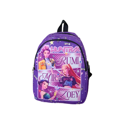 K-Pop Demon Hunters Cartoon Backpack Cute Kindergarten School Bag for Boys & Girls