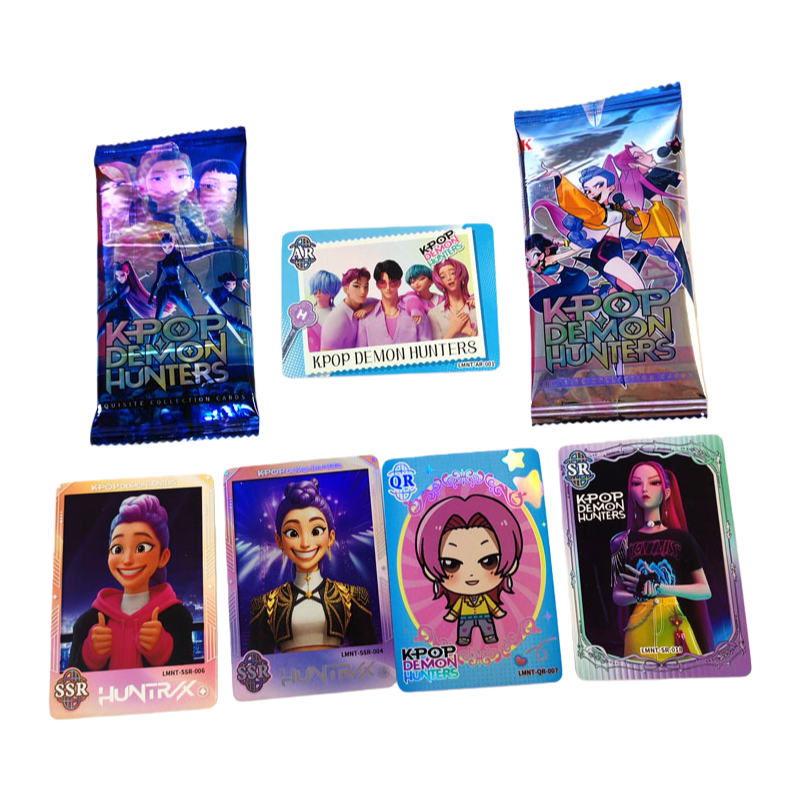 K-Pop Demon Hunter Holographic Trading Cards – Mystery Pack Box with 30 Booster Packs