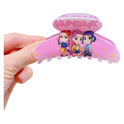 K-Pop Demon Hunters Plastic Barrettes Hair Claw Clip Trendy Fan Merch Accessory